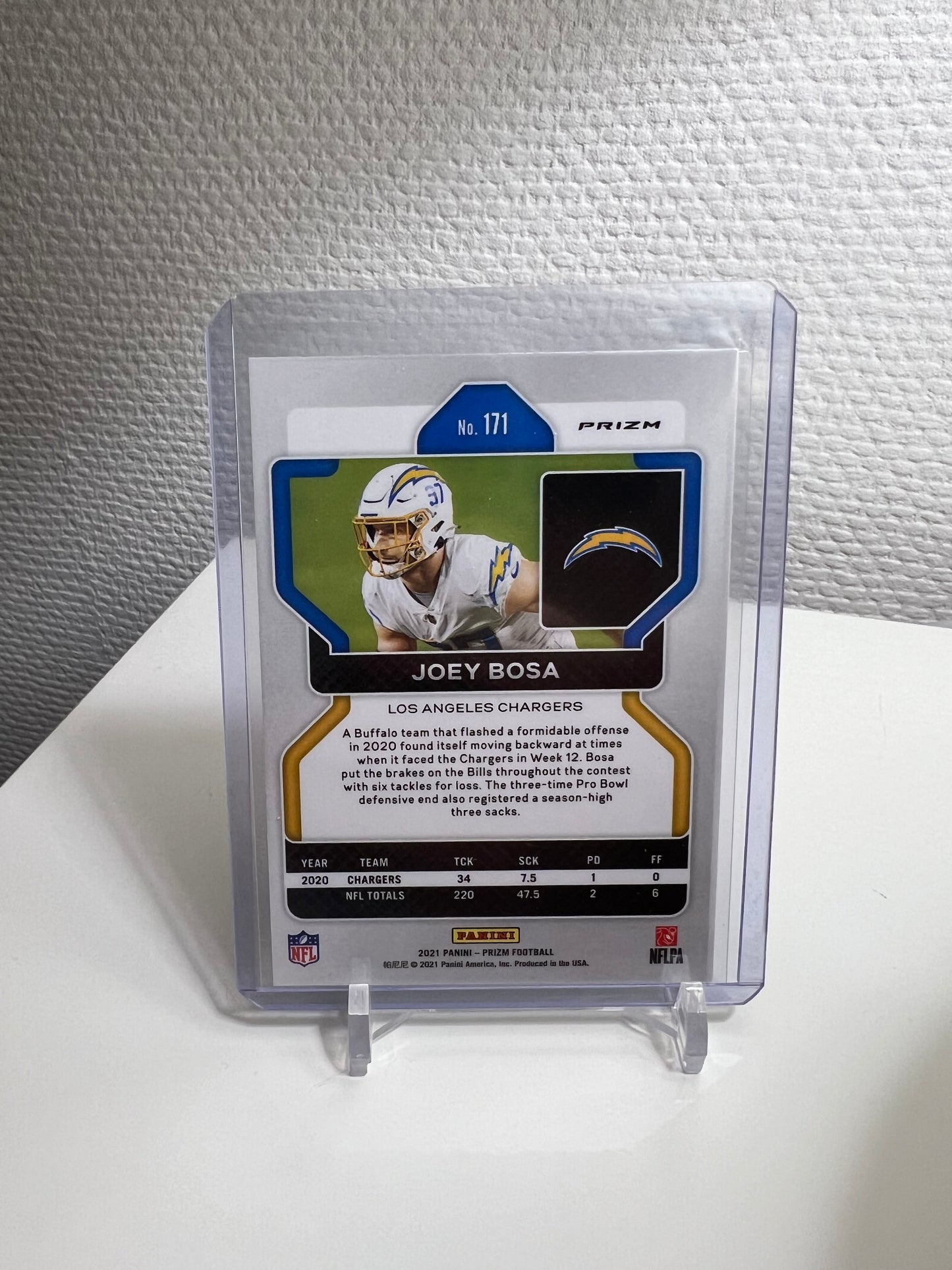 Prizm 21 - Joey Bosa Green Pulsar - Los Angeles Rams