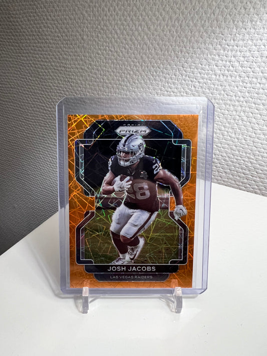 Prizm 21 - Josh Jacobs Orange Velocity - Las Vegas Raiders