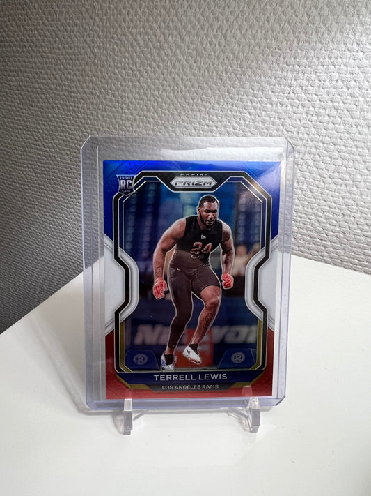 Prizm 20 - Terrell Lewis Tri-Color RC Card - Los Angeles Rams