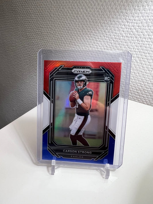 Prizm 22 - Carson Strong Tri-Color RC-Card - Philadelphia Eagles