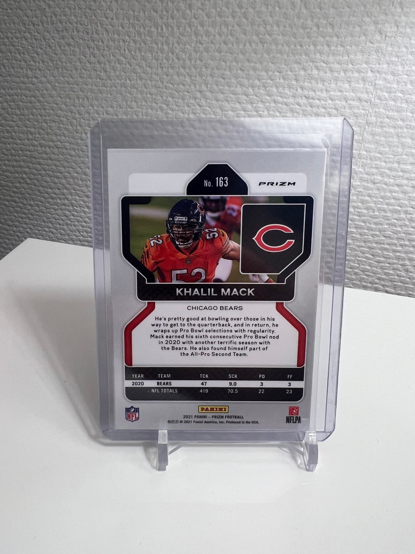 Prizm 21 - Khalil Mack Silver Prizm - Chicago Bears
