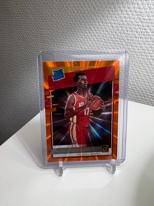 Donruss 20-21 - Onyeka Okongwu Orange Laser Rated Rookie - Atlanta Hawks