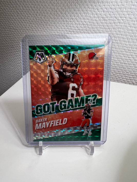 Mosaic 21 - Baker Mayfield Got Game? Green Prizm - Cleveland Browns #GG-7