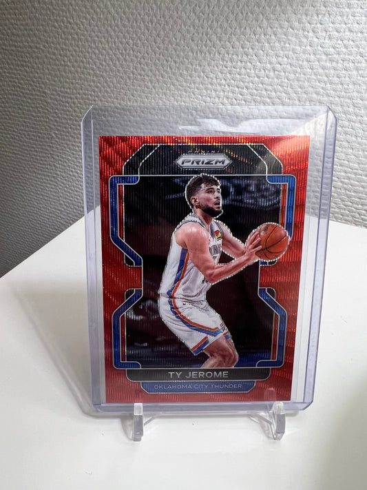 Prizm 21-22 - TY Jerome Red Wave Prizm - Oklahoma City Thunder