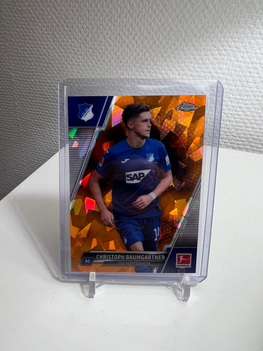 Chrome Sapphire 21-22 - Christoph Baumgartner Orange /250 - TSG 1899 Hoffenheim