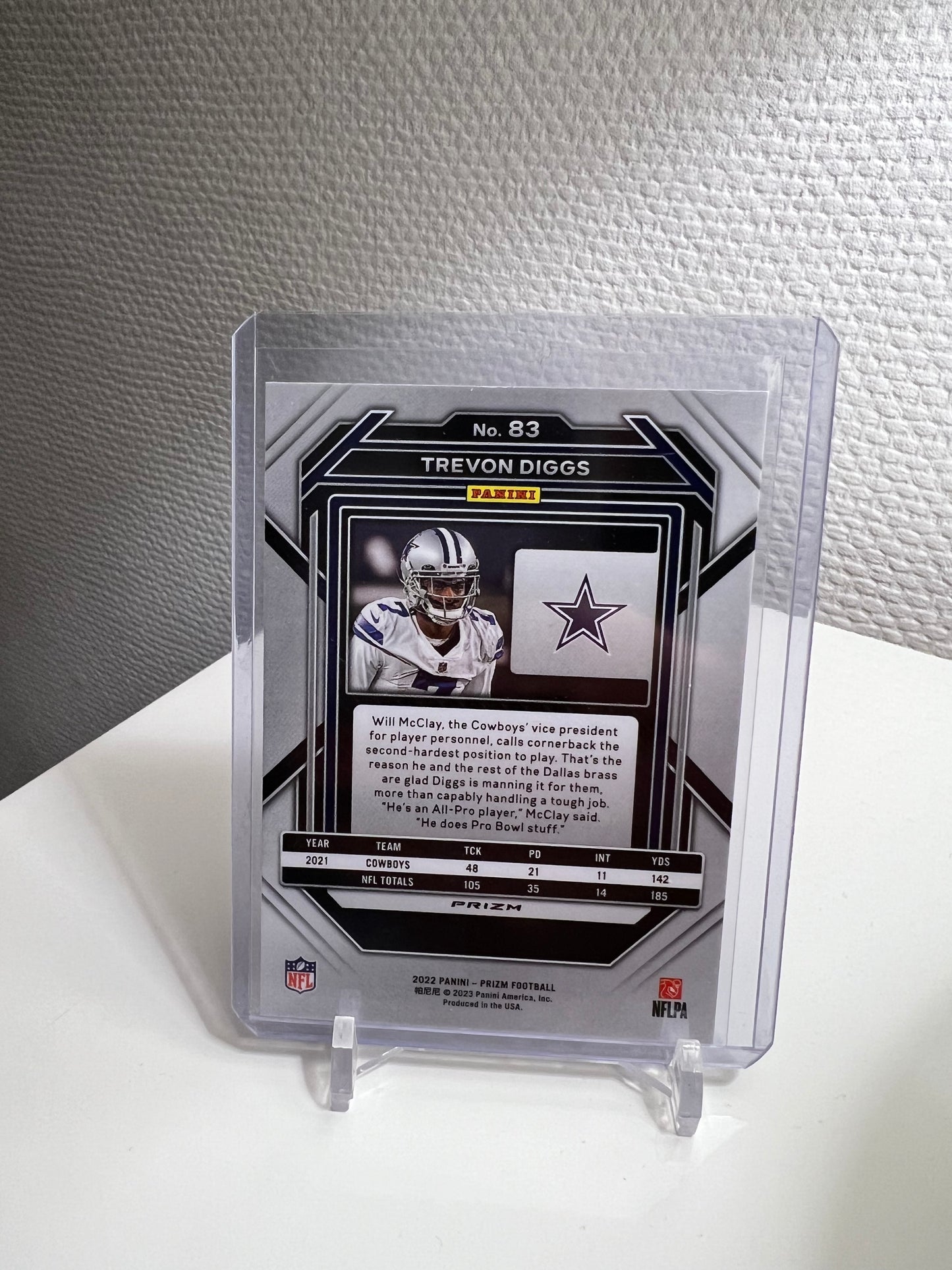 Prizm 22 - Trevon Diggs Tri-Color RC-Card - Dallas Cowboys