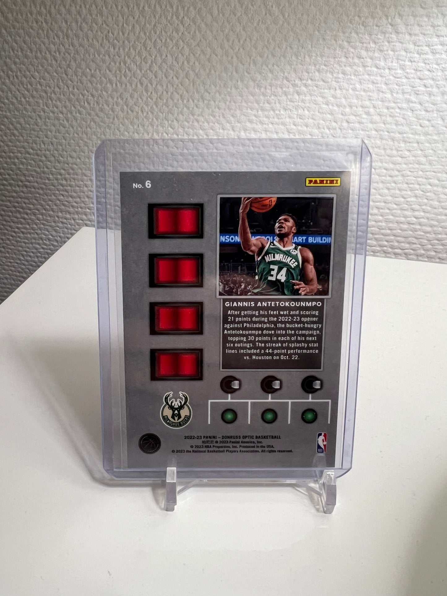 Donruss Optic 22-23 - Giannis Antetokounmpo T-Minus 3..2..1.. - Milwaukee Bucks