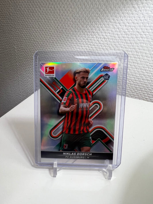 Finest 21-22 - Niklas Dorsch Refractor RC Card - FC Augsburg