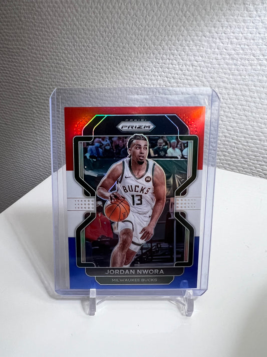 Prizm 21-22 - Jordan Nwora Tri-Color - Milwaukee Bucks