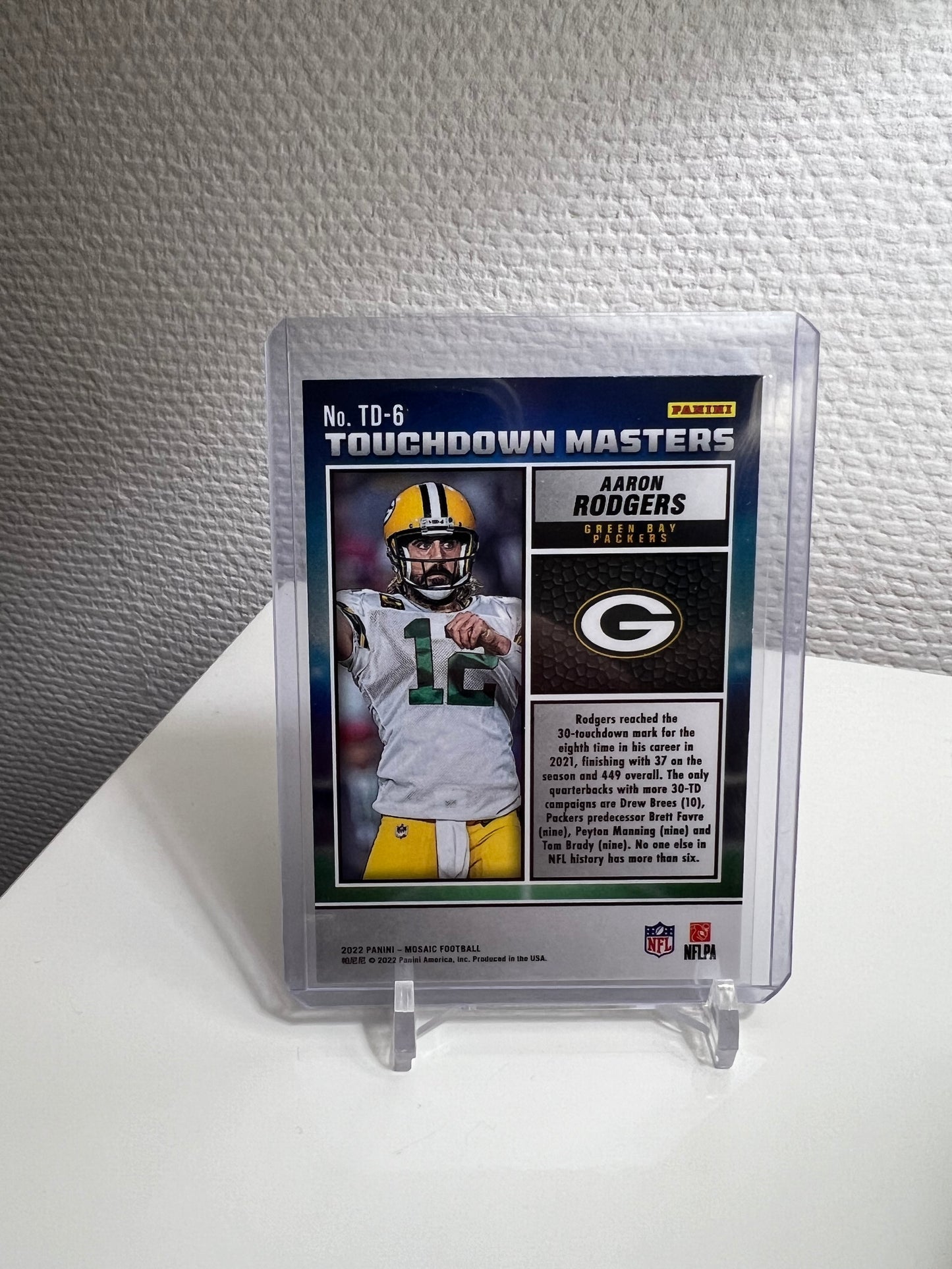 Mosaic 22 - Aaron Rodgers Touchdown Masters - Green Bay Packers #TD-6