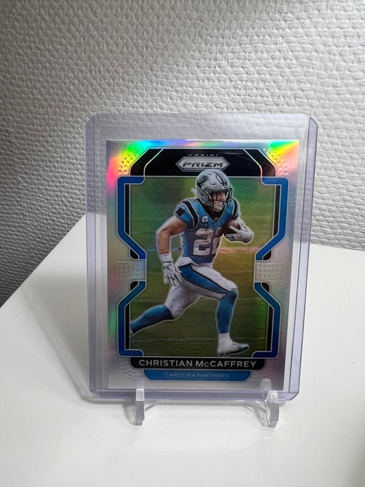 Prizm 21 - Christian McCaffrey Silver Holo - Carolina Panthers