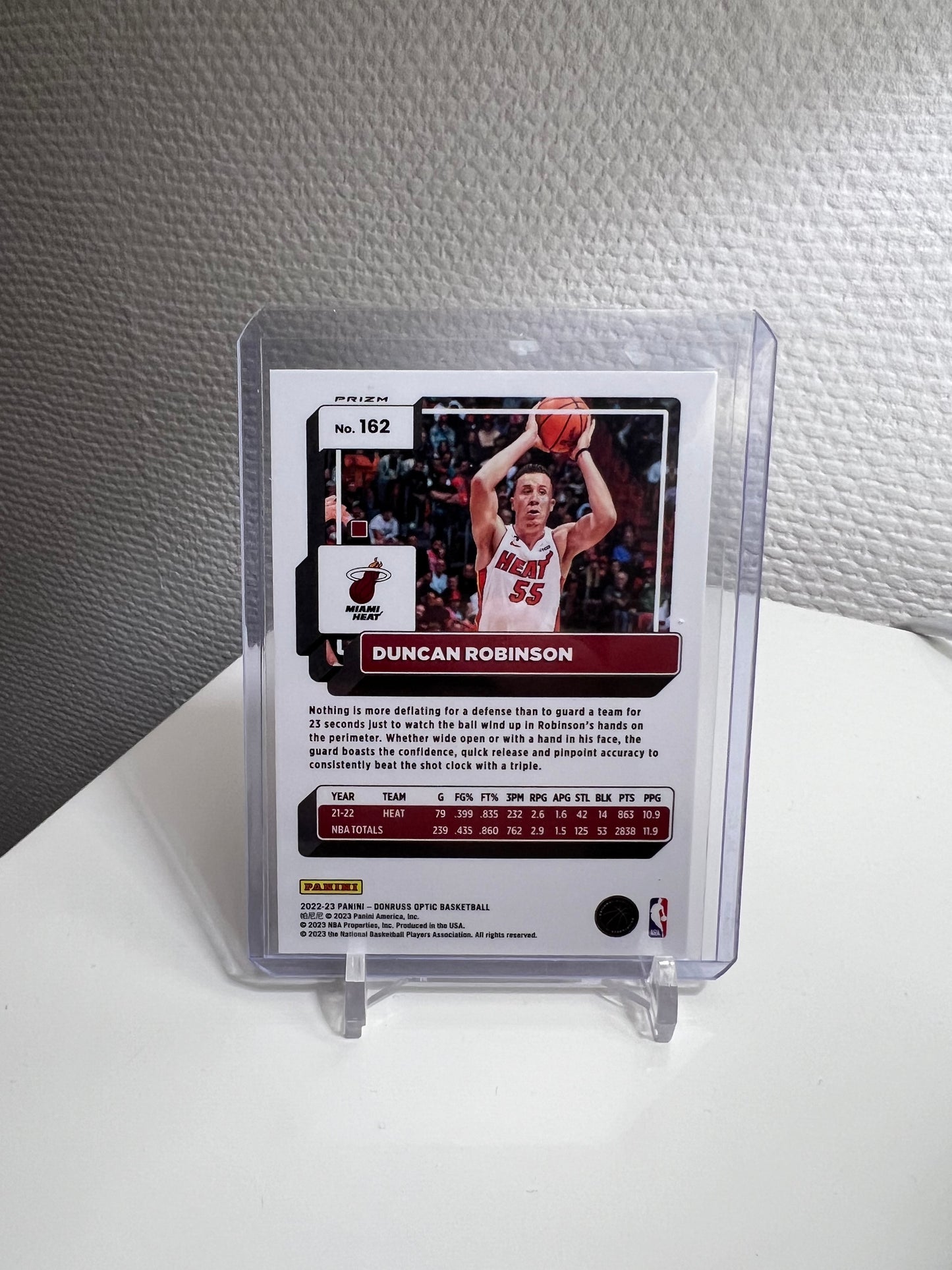 Donruss Optic 22-23 - Duncan Robinson Hyper Pink Prizm - Miami Heat