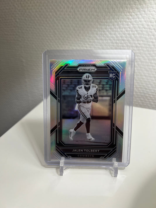 Prizm 22 - Jalen Tolbert Silver RC Card Variations - Dallas Cowboys