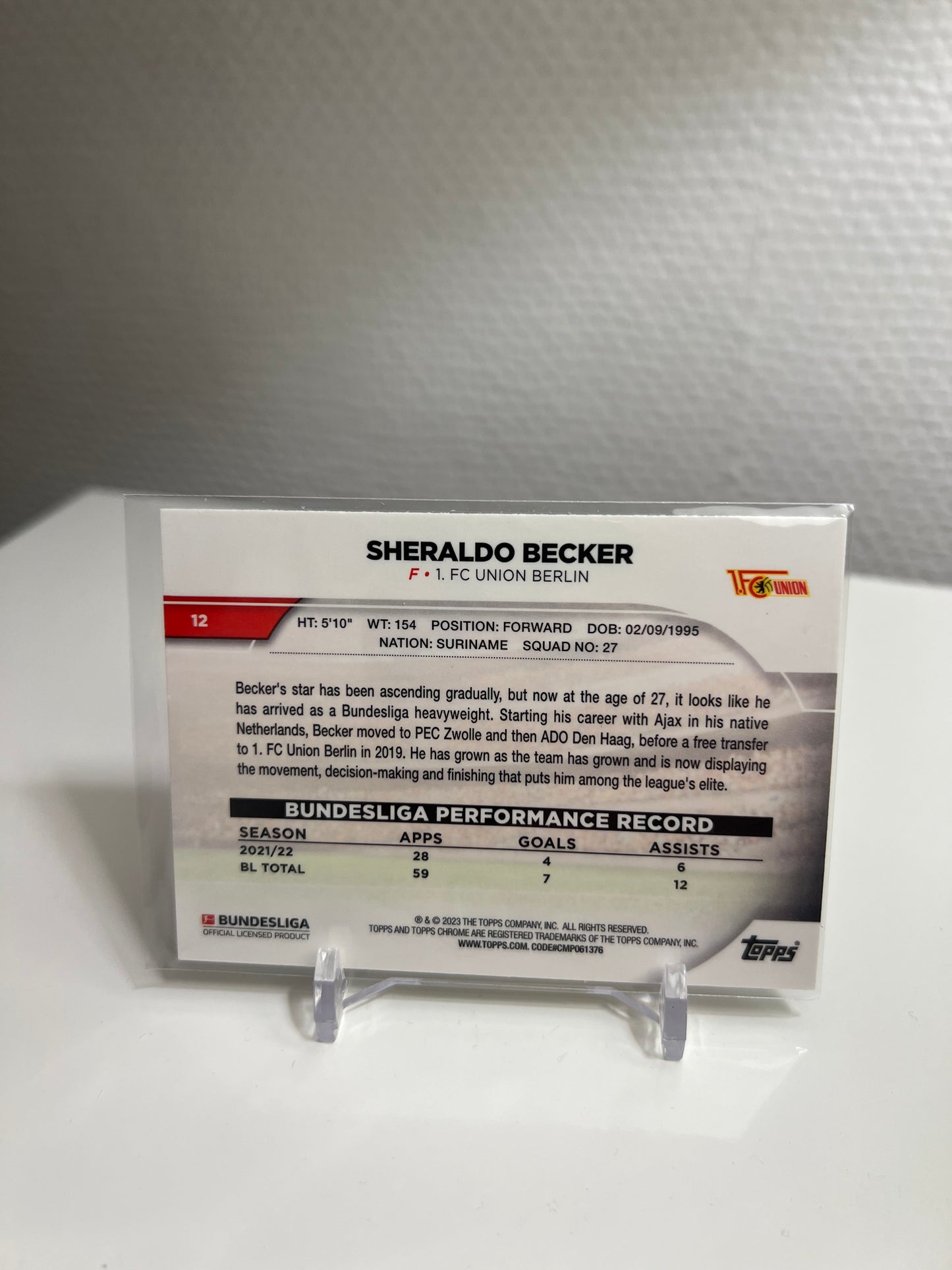 Chrome 22-23 - Sheraldo Becker - 1. FC Union Berlin