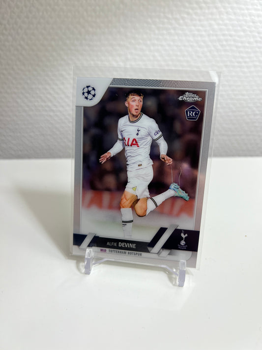 Chrome 22-23 - Alfie Devine RC Card - Tottenham Hotspur