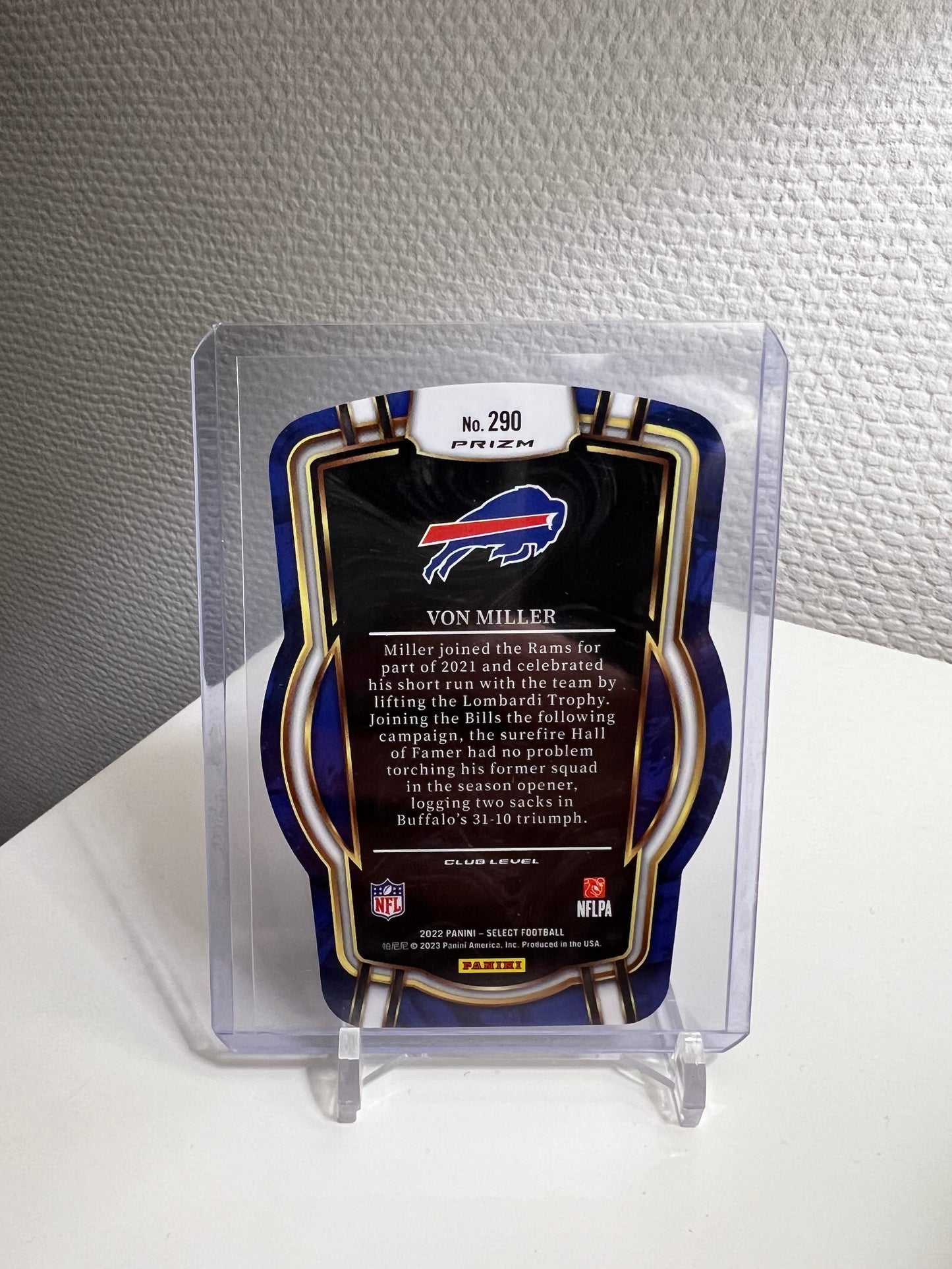Select 22 - Von Miller Tri-Color Die-Cut Prizm - Buffalo Bills