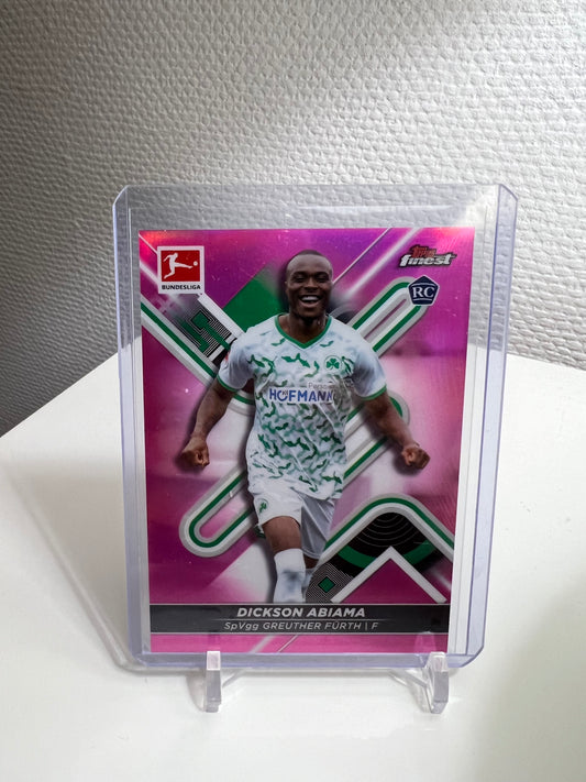 Finest 21-22 - Dickson Abiama Pink /300 RC Card - SpVgg Greuther Fürth