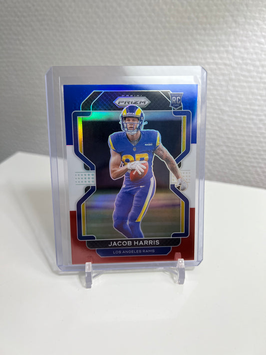 Panini Prizm 21 - Jacob Harris Tri-Color RC Card - Los Angeles Rams
