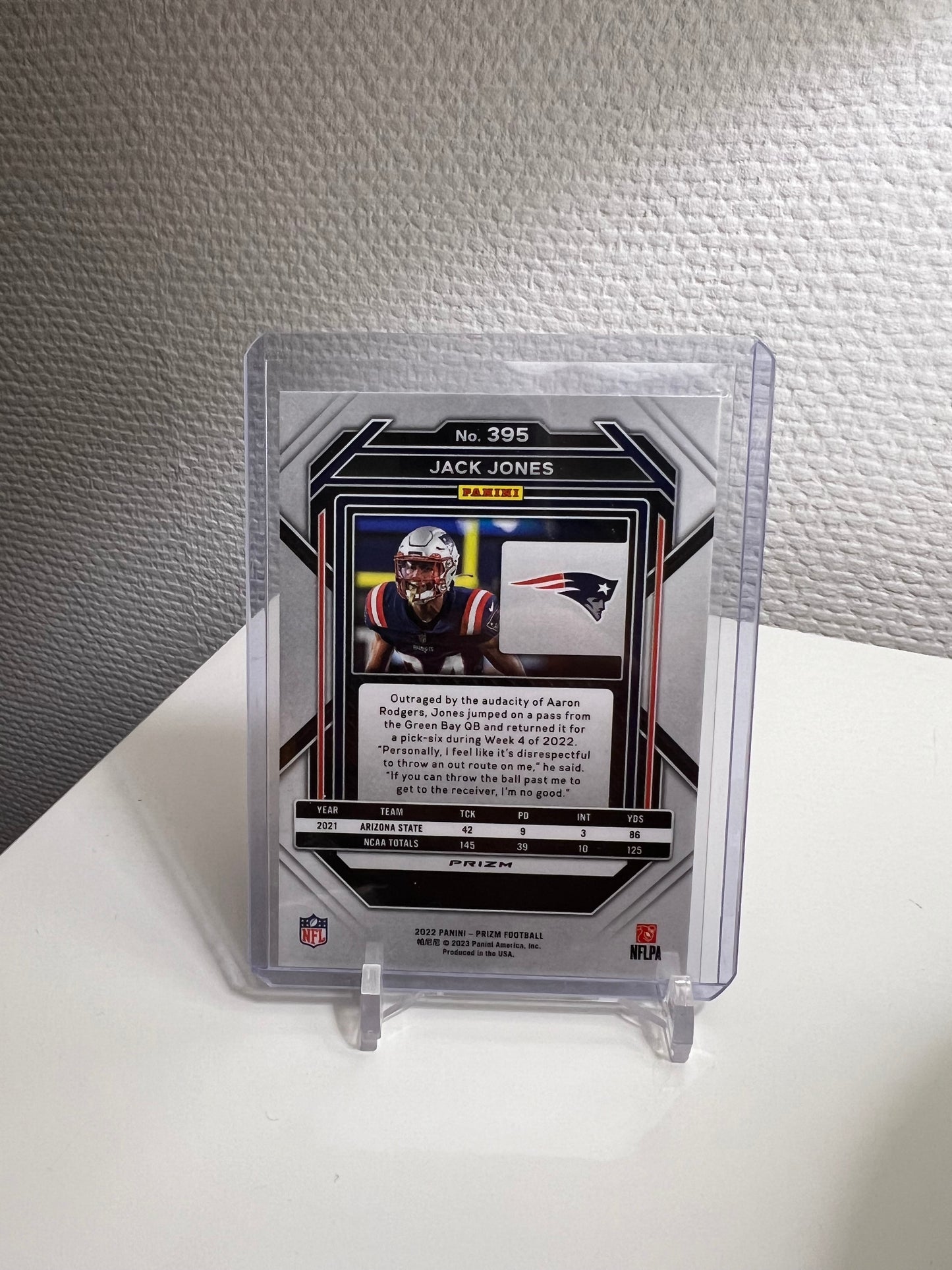 Prizm 22 - Jack Jones Tri-Color RC-Card - New England Patriots