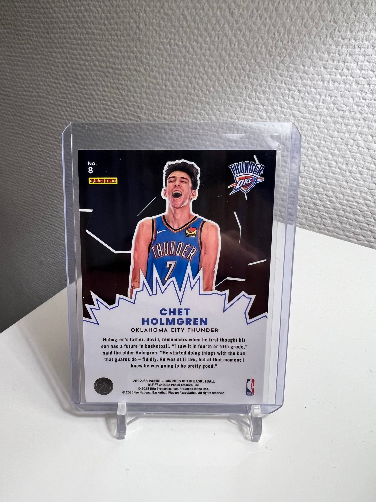 Donruss Optic 22-23 - Chet Holmgren My House - Oklahoma City Thunder