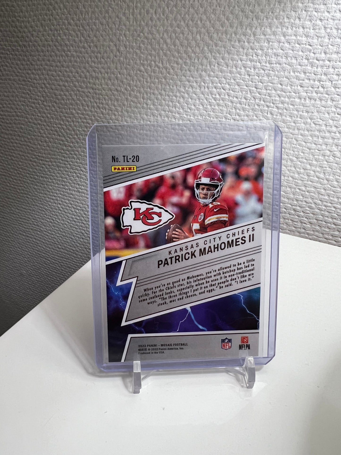 Mosaic 22 - Patrick Mahomes II Thunder Lane - Kansas City Chiefs #TL-20