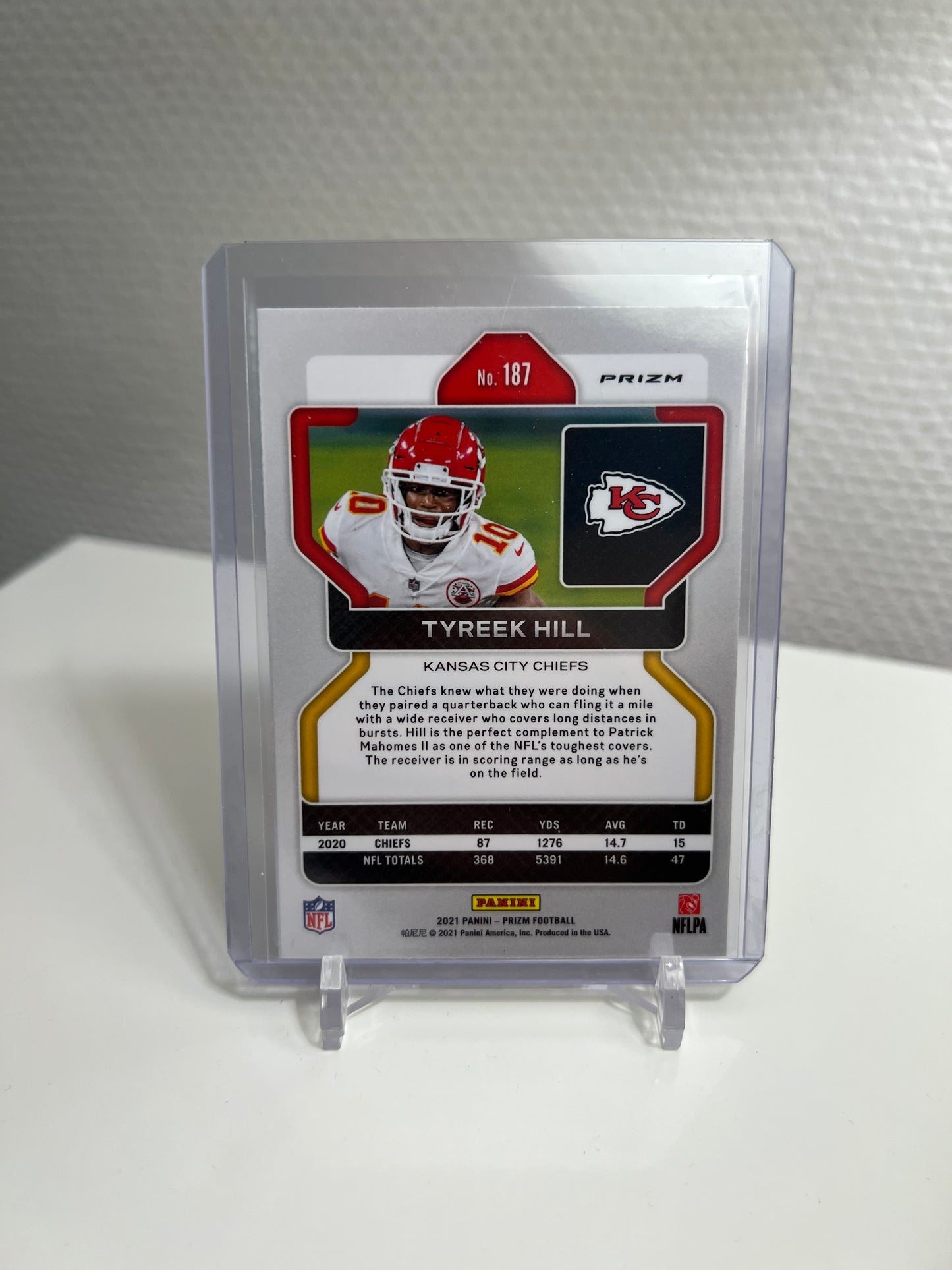 Panini Prizm 21 - Tyreek Hill Tri-Color - Kansas City Chiefs