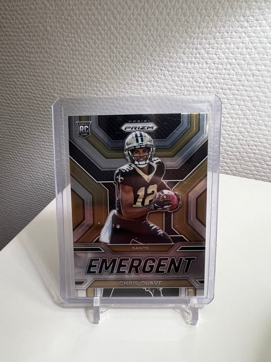 Prizm 22 - Chris Olave Emergent RC Card - New Orleans Saints #E-7