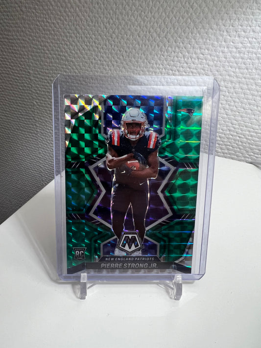 Mosaic 22 - Pierre Strong Jr. Green Prizm RC Card - New England Patriots