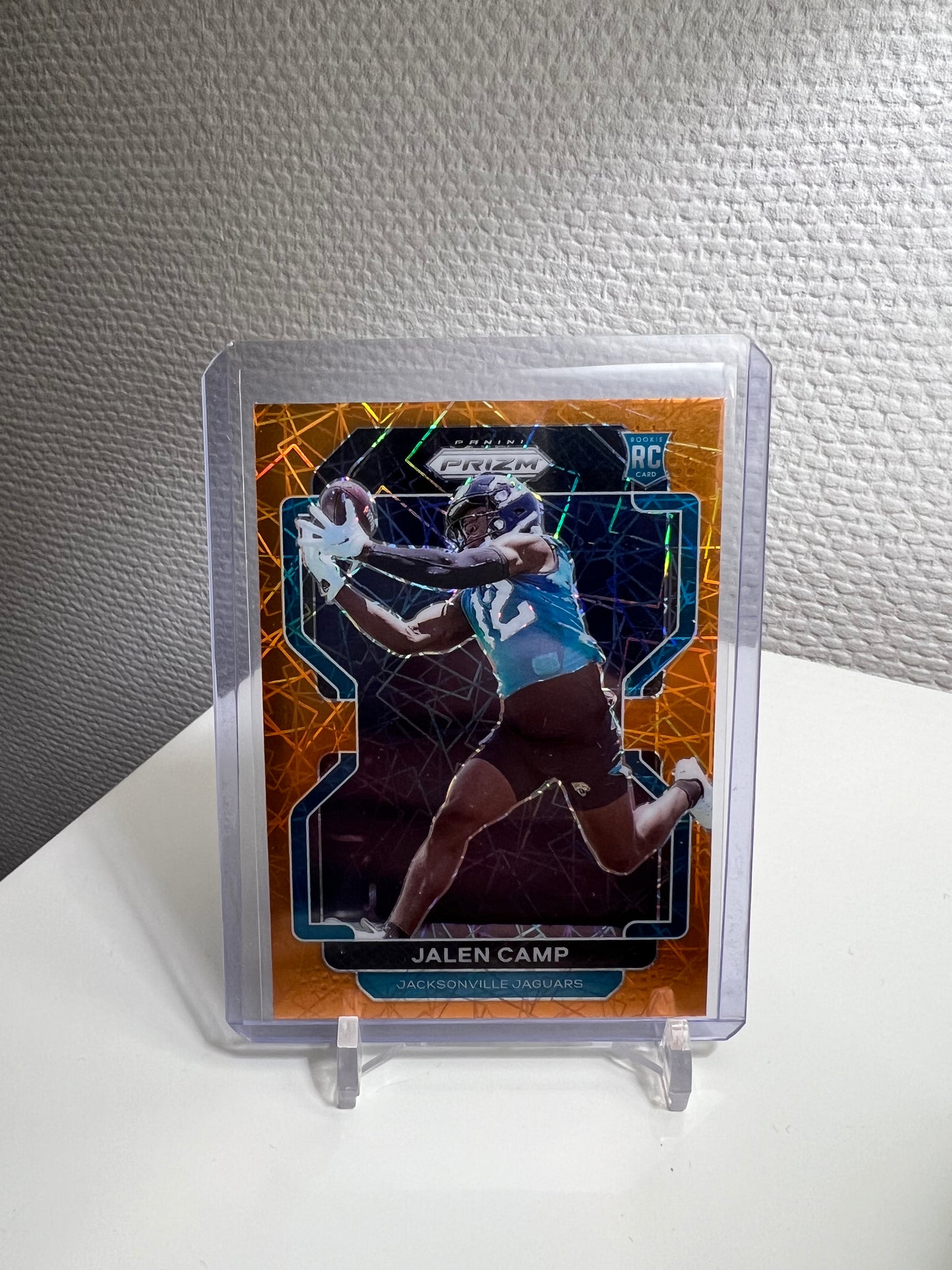 Prizm 21 - Jalen Camp Orange Velocity RC Card - Jacksonville Jaguars