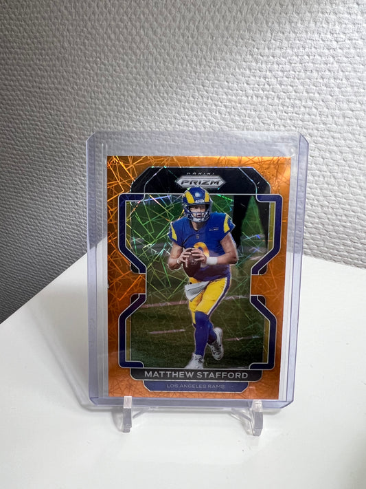 Prizm 21 - Matthew Stafford Orange Velocity - Los Angeles Rams