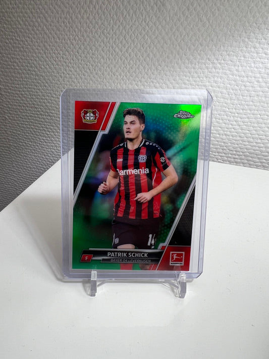 Chrome 21-22 - Patrik Schick Green /99 - Bayer 04 Leverkusen