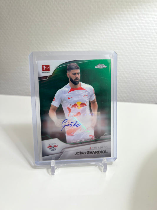 Chrome 22-23 - Josko Gvardiol Autograph Green /99 - RB Leipzig