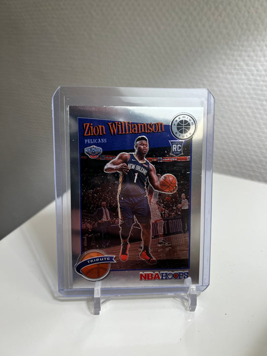 Hoops Premium Stock 19-20 - Zion Williamson Tribute RC Card - New Orleans Pelicans