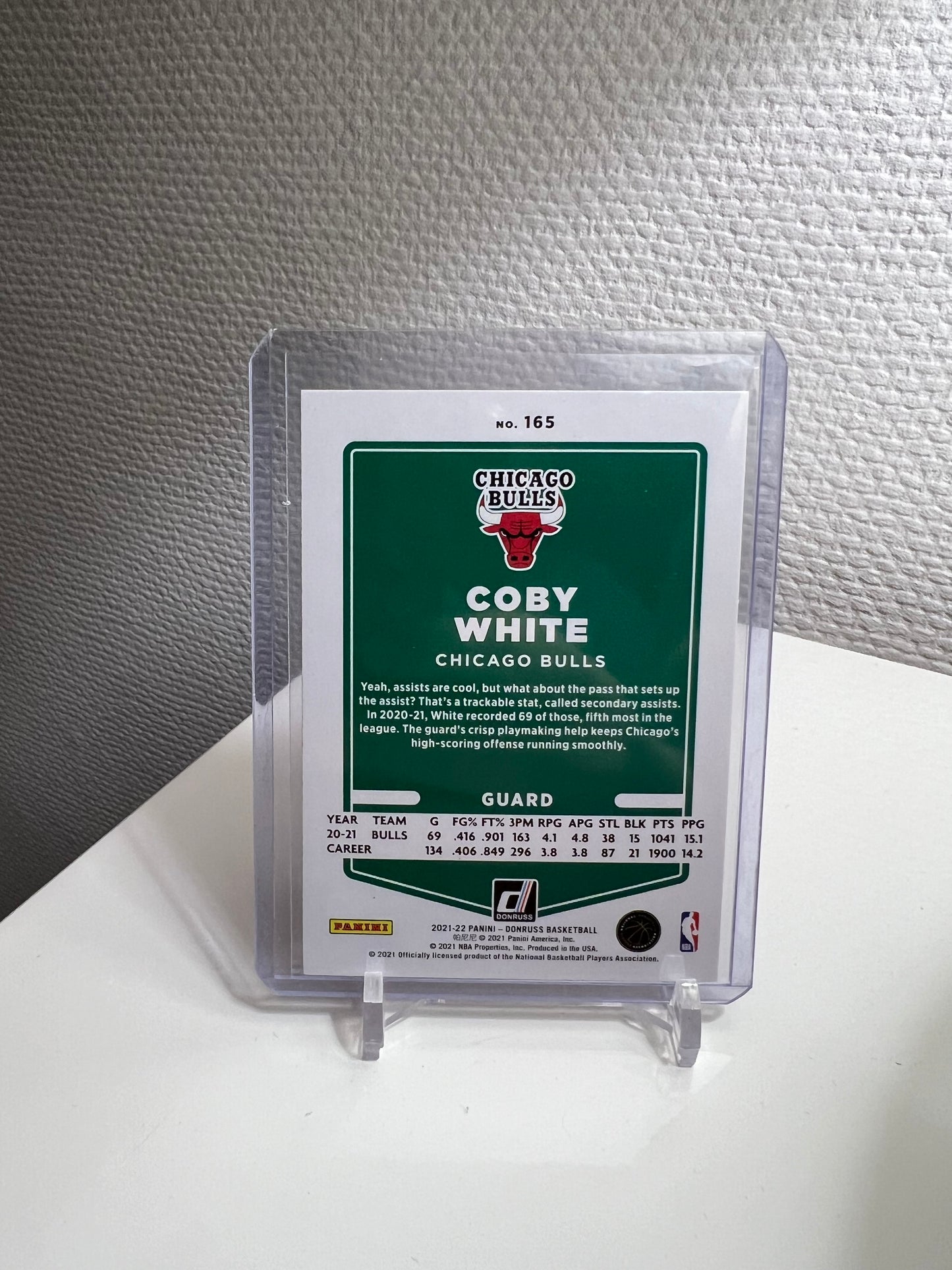 Donruss 21-22 - Coby White Orange Laser - Chicago Bulls
