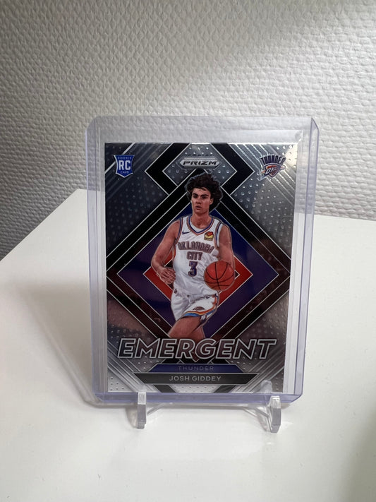 Prizm 21-22 - Josh Giddey Emergent RC Card - Oklahoma City Thunder