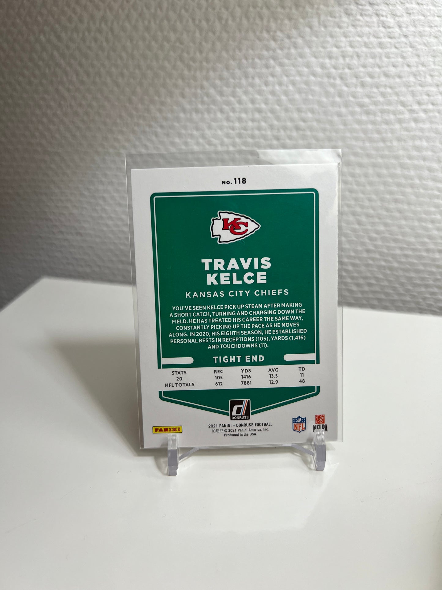 Donruss 21 - Travis Kelce - Kansas City Chiefs