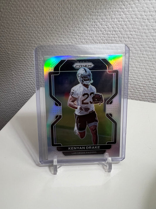 Prizm 21 - Kenyan Drake Silver Holo - Las Vegas Raiders