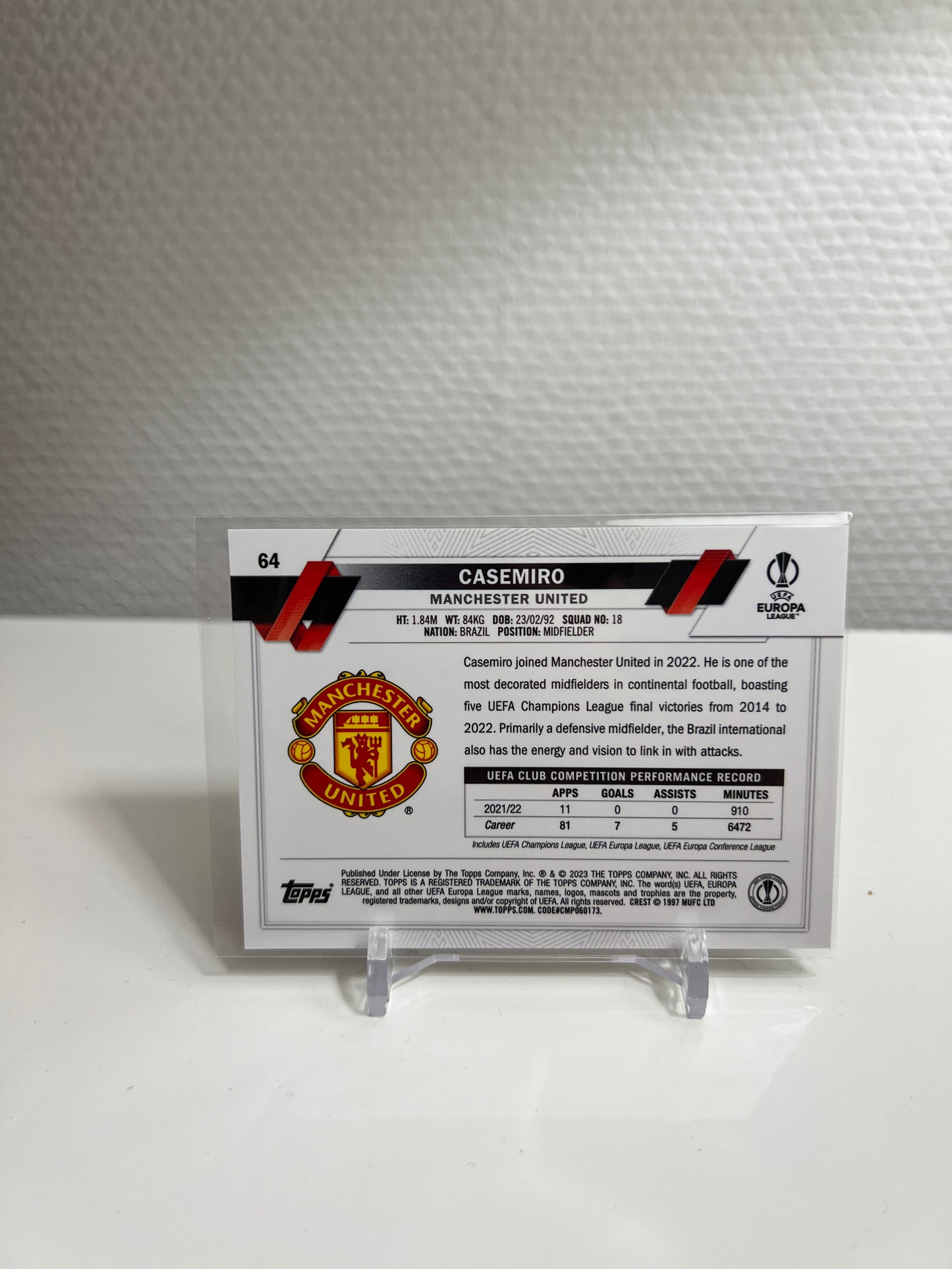 Chrome 22-23 - Casemiro - Manchester United