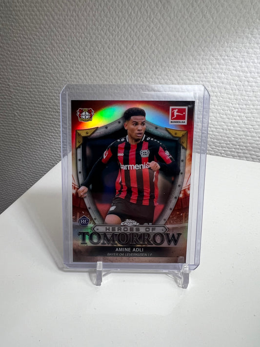 Chrome 21-22 - Amine Adli Heroes of Tomorrow RC Card - Bayer 04 Leverkusen #HT-AA