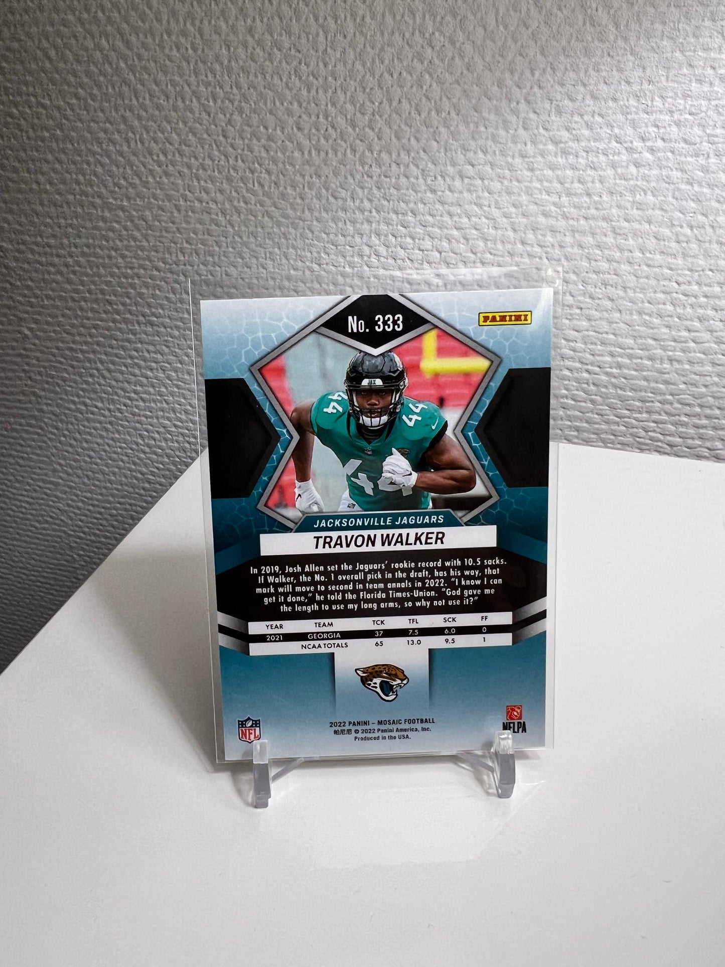Mosaic 22 - Travon Walker RC Card - Jacksonville Jaguars