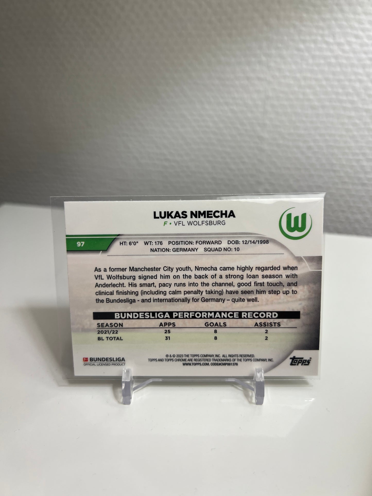 Chrome 22-23 - Lukas Nmecha - VFL Wolfsburg