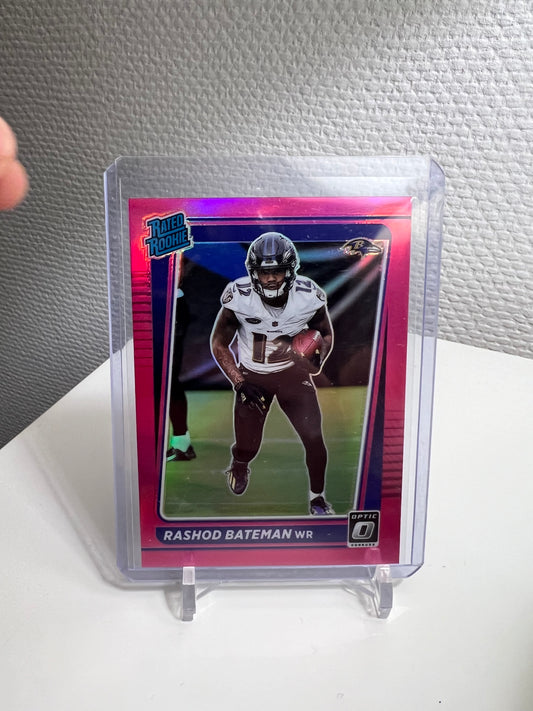 Donruss Optic 21 - Rashod Bateman Rated Rookie Pink Prizm - Baltimore Ravens