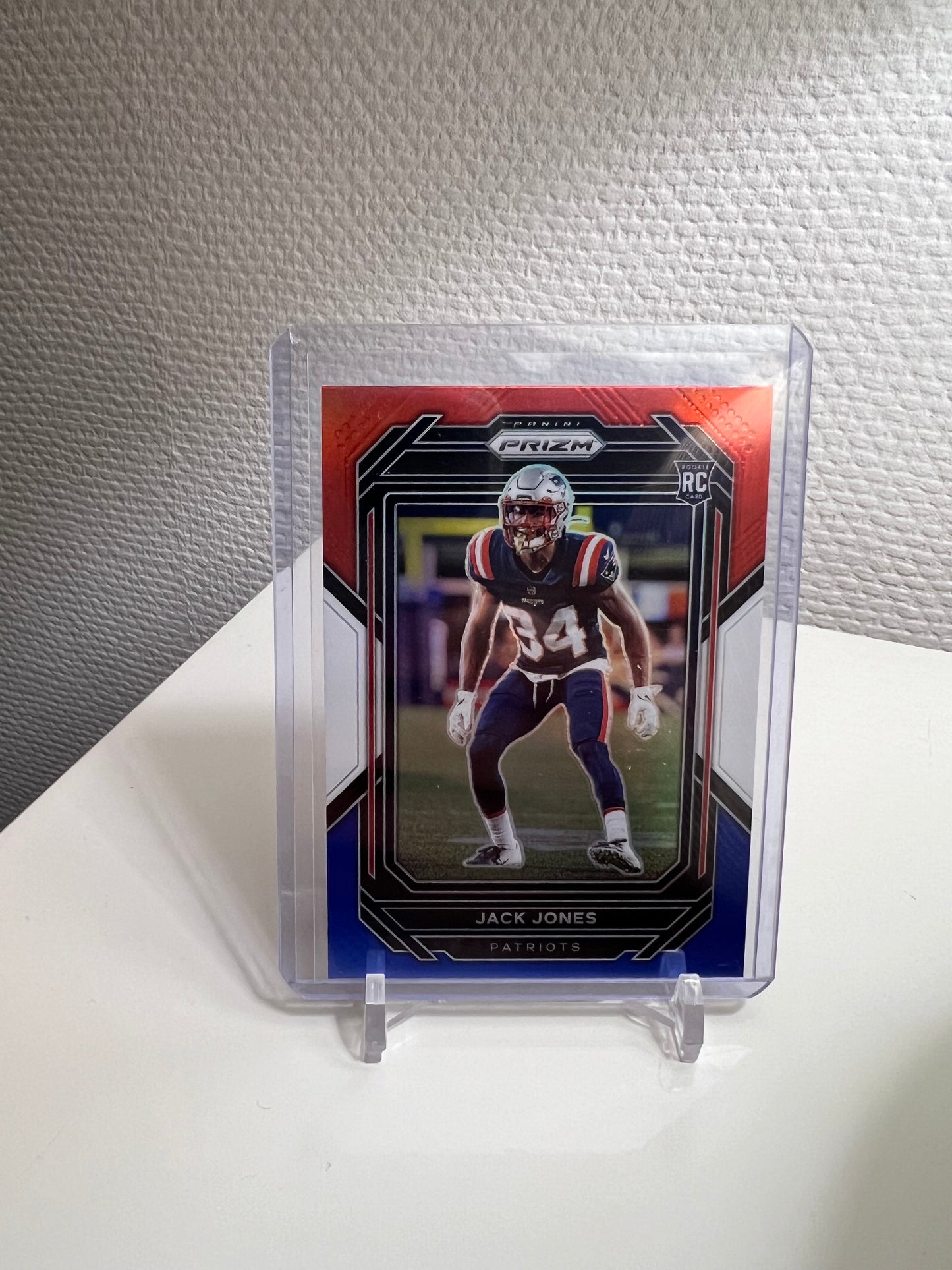 Prizm 22 - Jack Jones Tri-Color RC-Card - New England Patriots