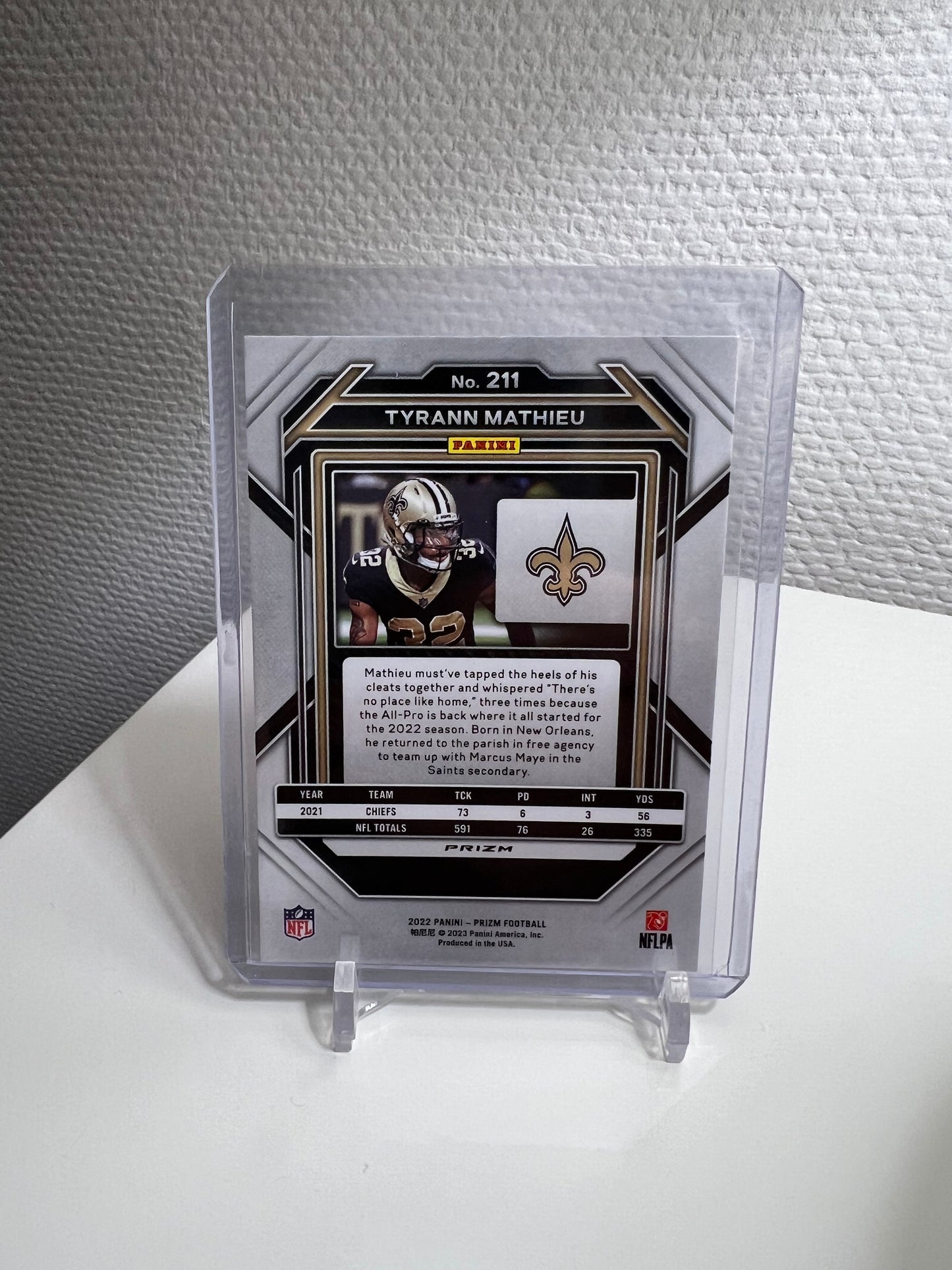 Prizm 22 - Tyrann Mathieu Green - New Orleans Saints
