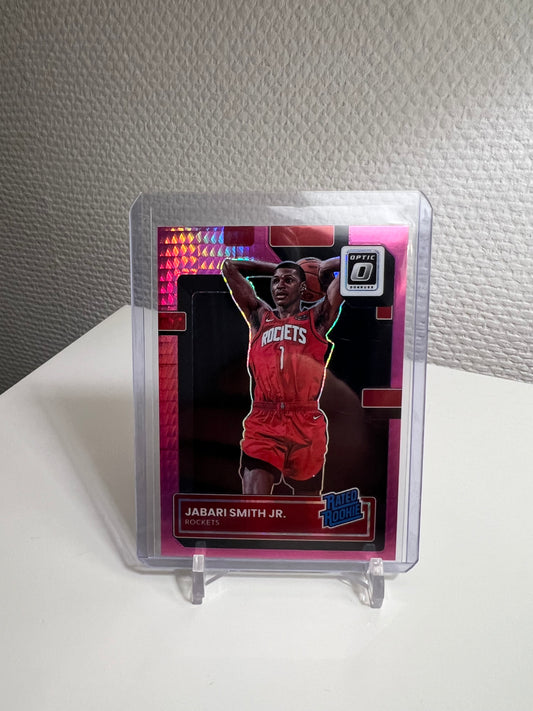 Donruss Optic 22-23 - Jabari Smith Jr. Hyper Pink Prizm Rated Rookie - Houston Rockets