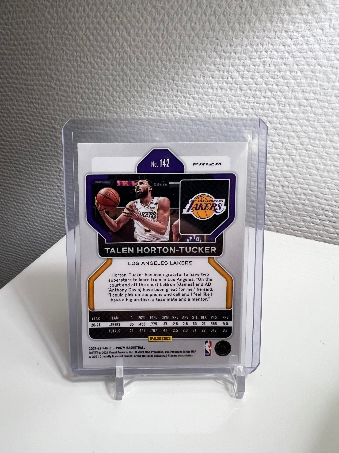 Prizm 21-22 - Talen Horton-Tucker Green - Los Angeles Lakers