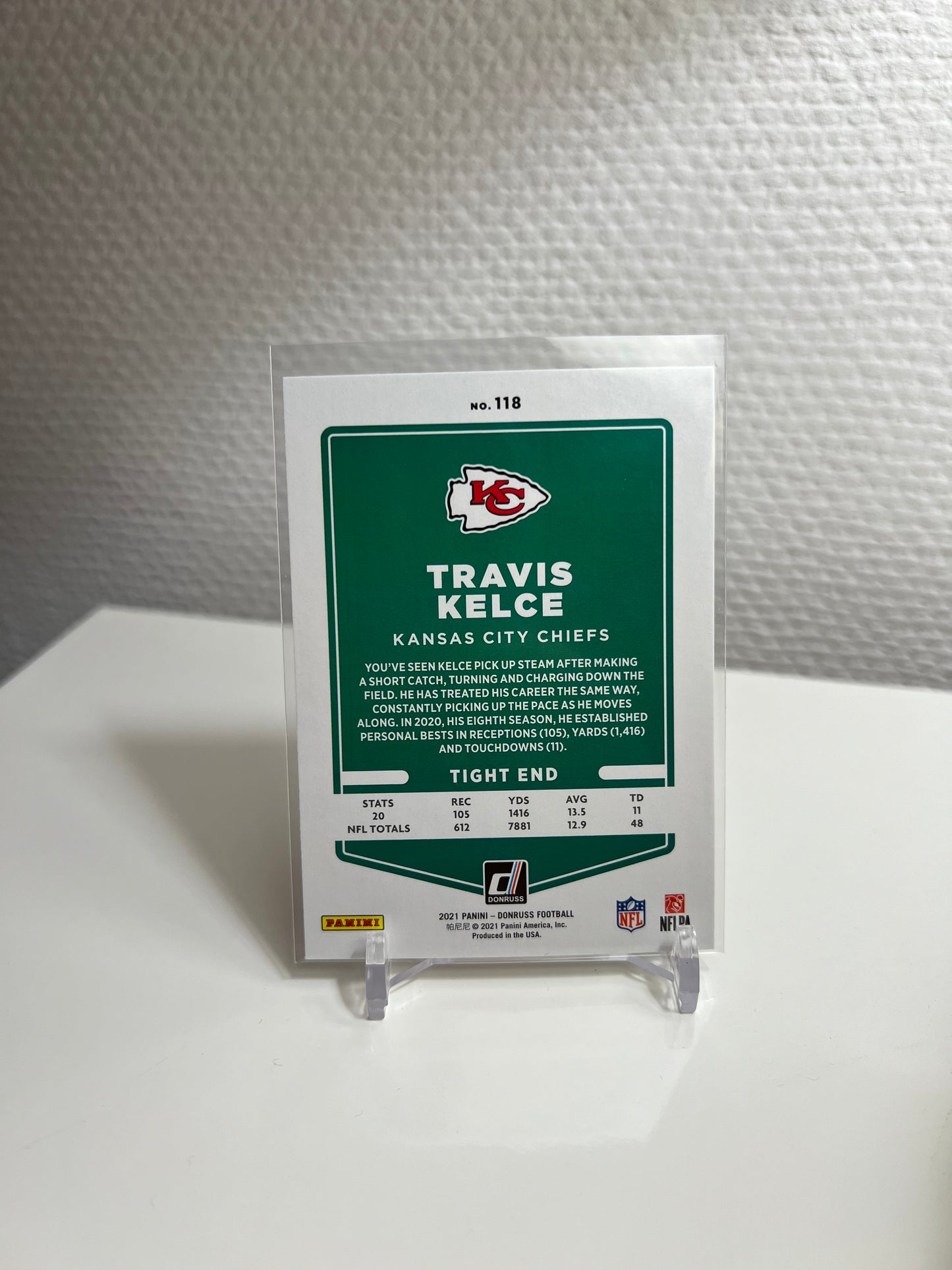 Donruss 21 - Travis Kelce Variation - Kansas City Chie