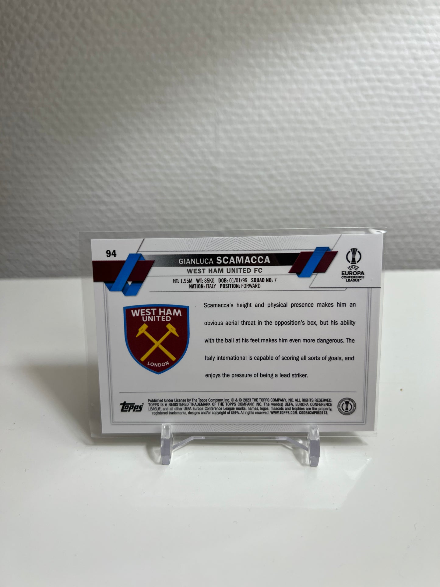 Chrome 22-23 - Gianluca Scamacca - West Ham United