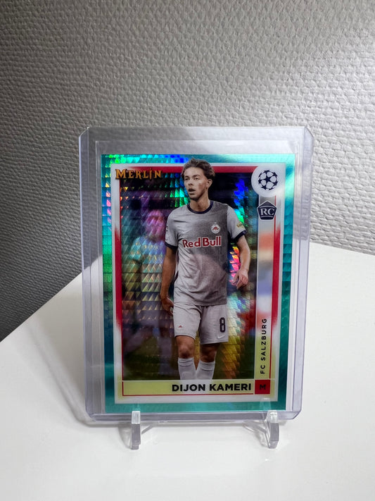 Merlin Chrome 22-23 - Dijon Kameri Aqua Prism RC Card - FC Salzburg