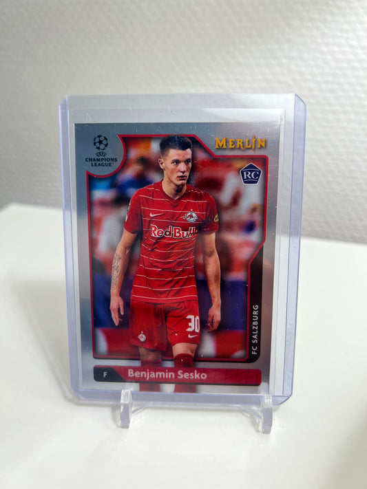 Merlin 21-22 - Benjamin Sesko RC Card - FC Salzburg